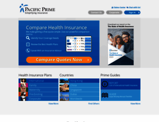 pacificprime.com screenshot