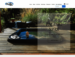 pacificspas.ca screenshot