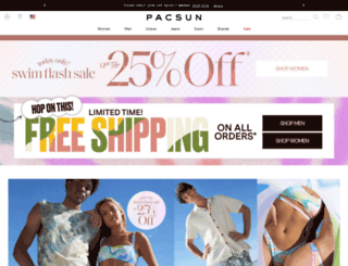 pacificsunwear.com screenshot