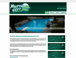 pacificwestpools.ca screenshot