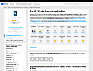 pacificwhalefoundation.knoji.com screenshot