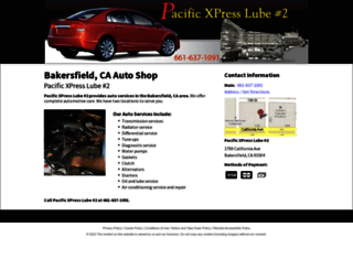 pacificxpresslube2.com screenshot