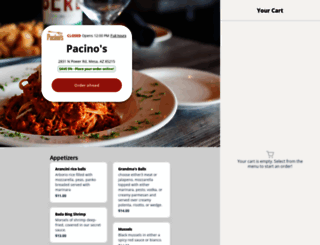 pacinositalianrestaurant.com screenshot