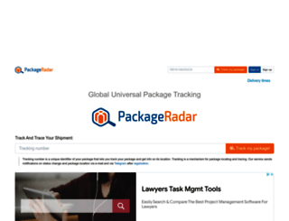 packageradar.com screenshot
