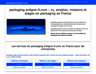 packaging.enligne-fr.com screenshot