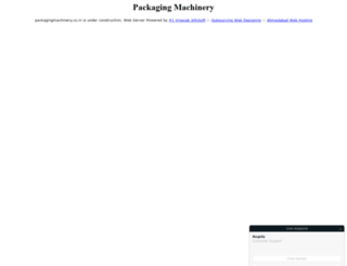 packagingmachinery.co.in screenshot