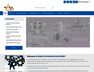 packagingmachineryarjun.com screenshot