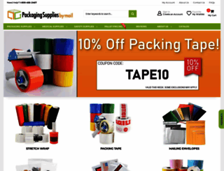 packagingsuppliesbymail.com screenshot