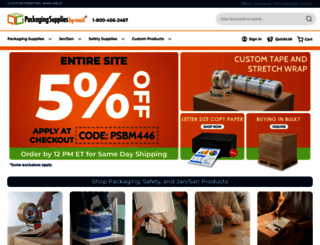 packagingsuppliesbymail.com screenshot