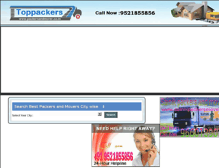 packersandmover.co.in screenshot