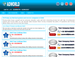 packersandmoversdelhi.adworld-india.in screenshot