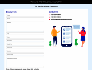 packersandmoversjagdalpur.in screenshot