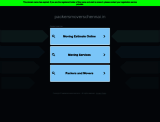 packersmoverschennai.in screenshot