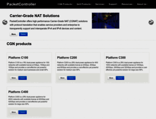 packetcontroller.com screenshot