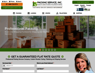 packingserviceinc.com screenshot