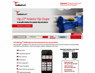 Access packmanager.cardinalhealth.com. PackManager Login