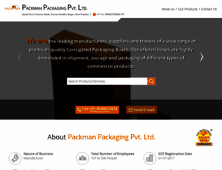 packmanpackaging.com screenshot