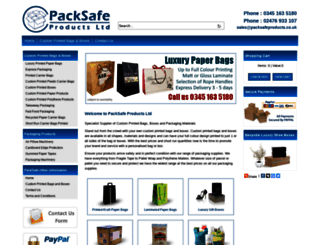 packsafeproducts.co.uk screenshot