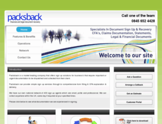 packsback.co.uk screenshot