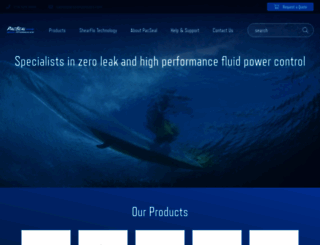 pacsealhydraulics.com screenshot