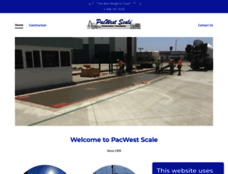pacwestscale.com screenshot