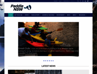 paddlensw.org.au screenshot