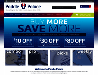 paddlepalace.com screenshot
