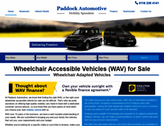 paddock-automotive.co.uk screenshot