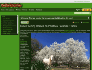 paddockparadise.wikifoundry.com screenshot
