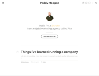 paddymoogan.com screenshot