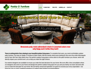 paddyofurnituremn.com screenshot