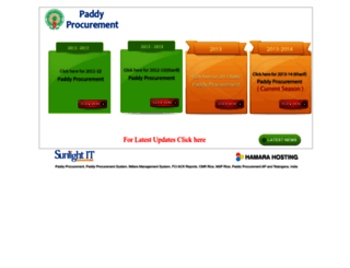 paddyprocurement.com screenshot