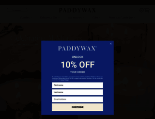 paddywax.com screenshot