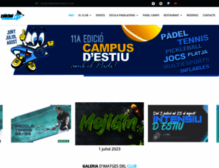 padelcambrils.com screenshot
