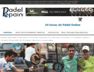 padelspain.com screenshot