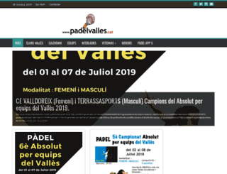 padelvalles.com screenshot