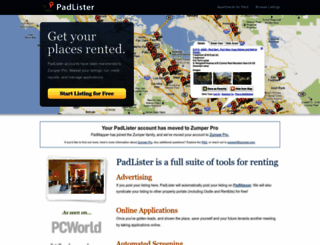padlister.com screenshot