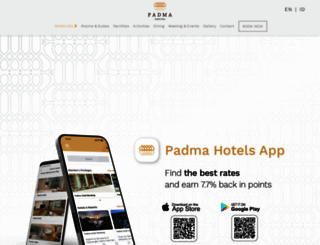 padmahotelbandung.com screenshot