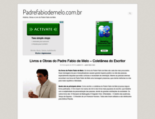 padrefabiodemelo.com.br screenshot