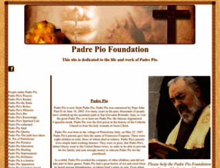 padrepiofoundation.com screenshot