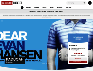 paducahtheater.com screenshot