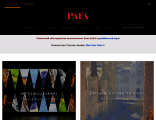 pafa.org screenshot
