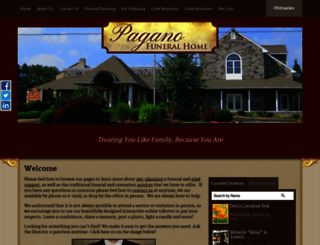 paganofuneralhome.com screenshot