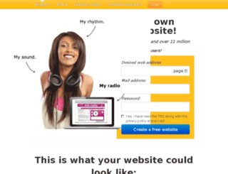 page.own-free-website.com screenshot