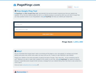 pagepingr.com screenshot