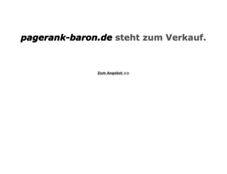 pagerank-baron.de screenshot