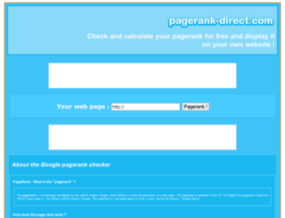 pagerank-direct.com screenshot