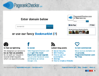 pagerankchecker.com screenshot