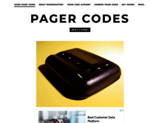 pagercodes.com screenshot