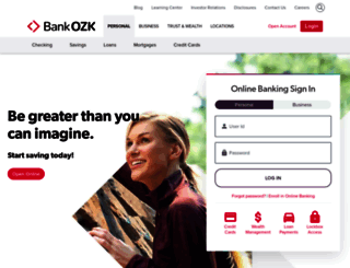pages.bankozarks.com screenshot